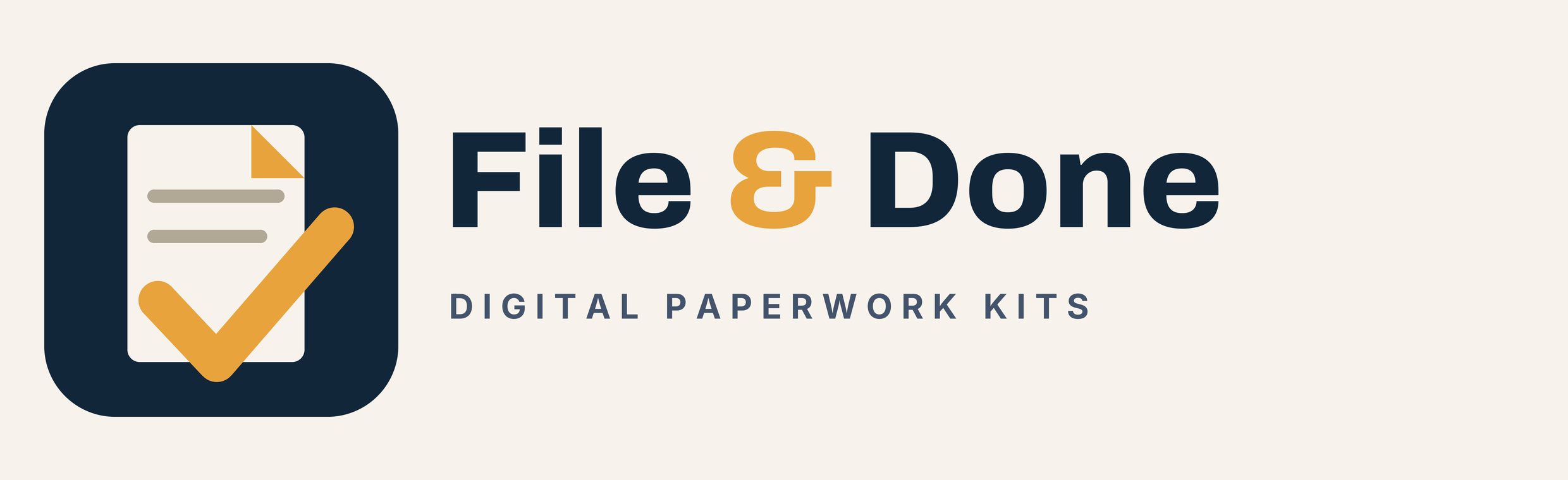 File & Done — Digital Paperwork Kits