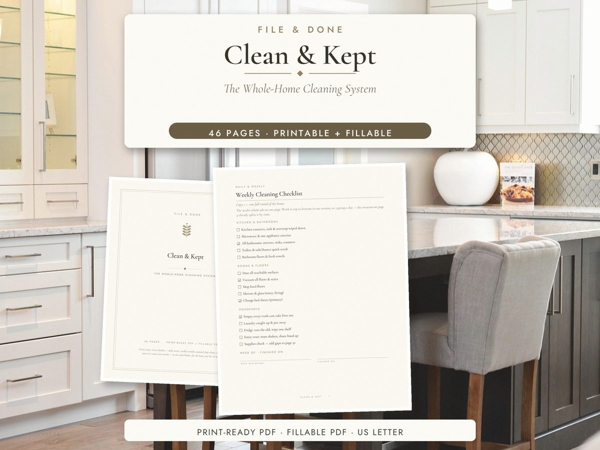 Clean & Kept — Whole-Home Cleaning System — cover