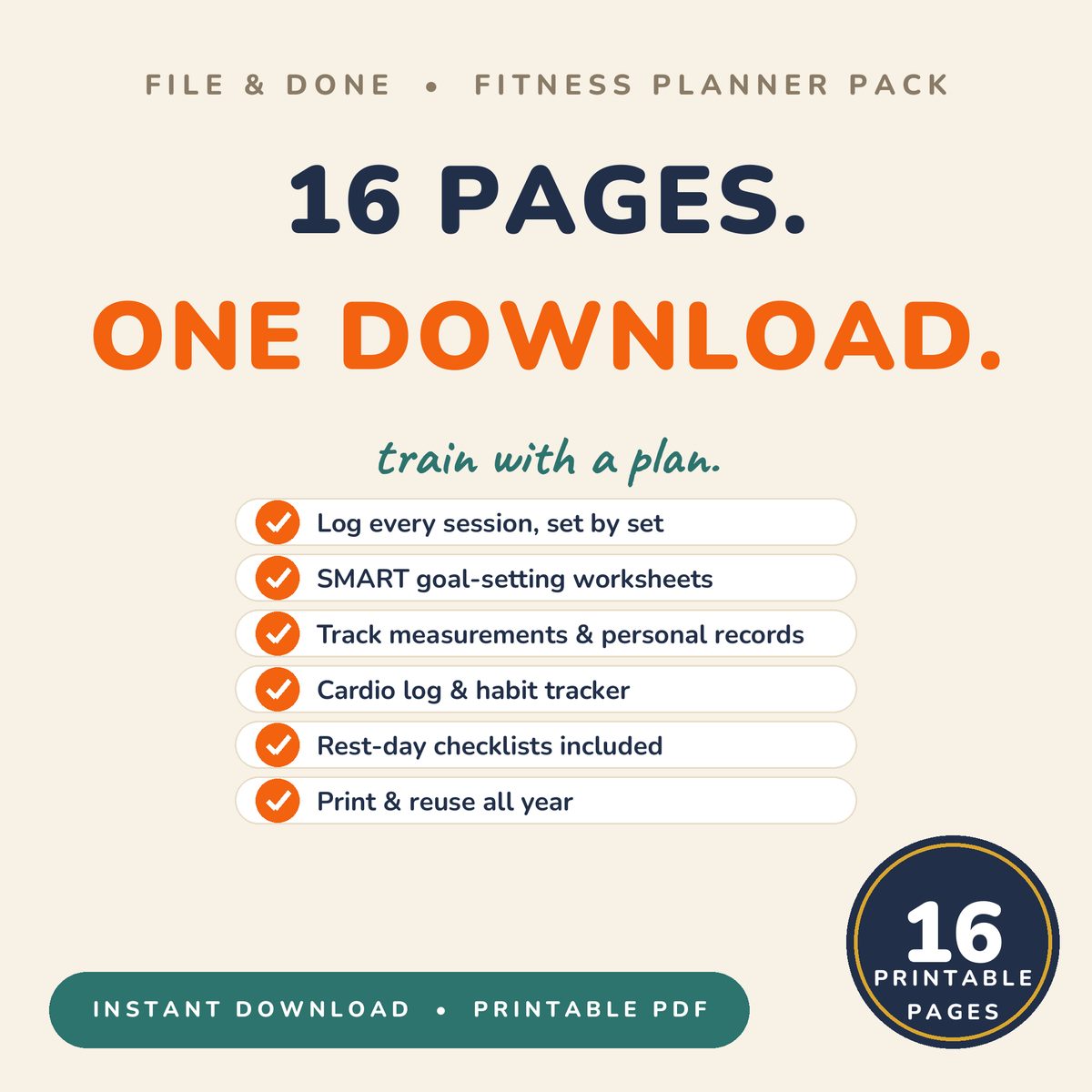 Fitness & Workout Planner Pack — image 3