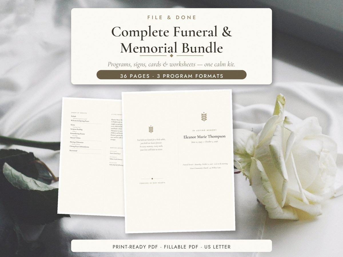 Complete Funeral & Memorial Bundle — cover