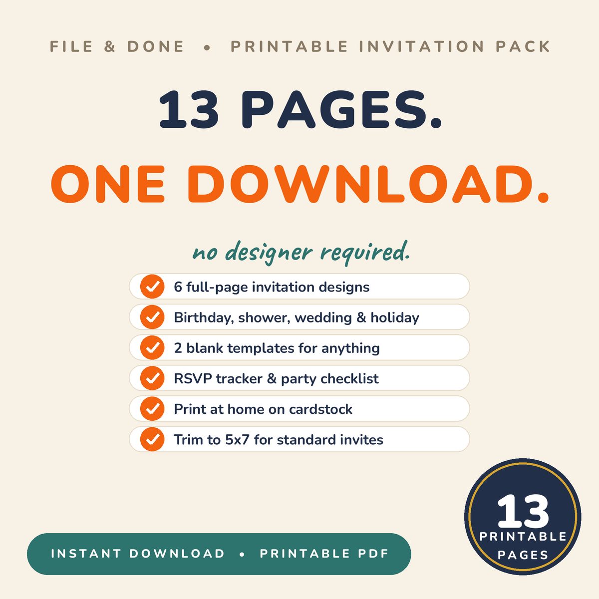 Printable Invitation Pack — image 3