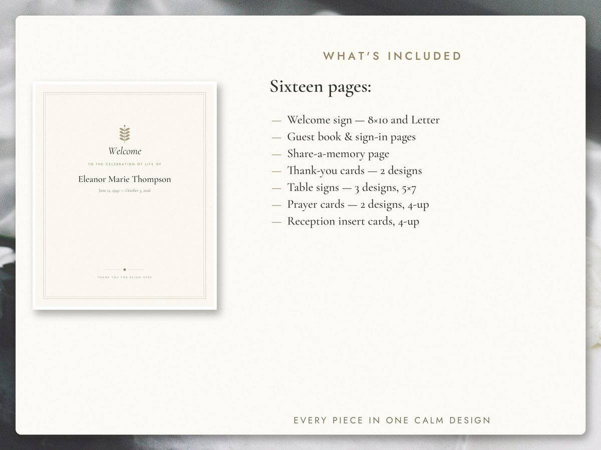 Memorial Signs & Cards Pack — image 2